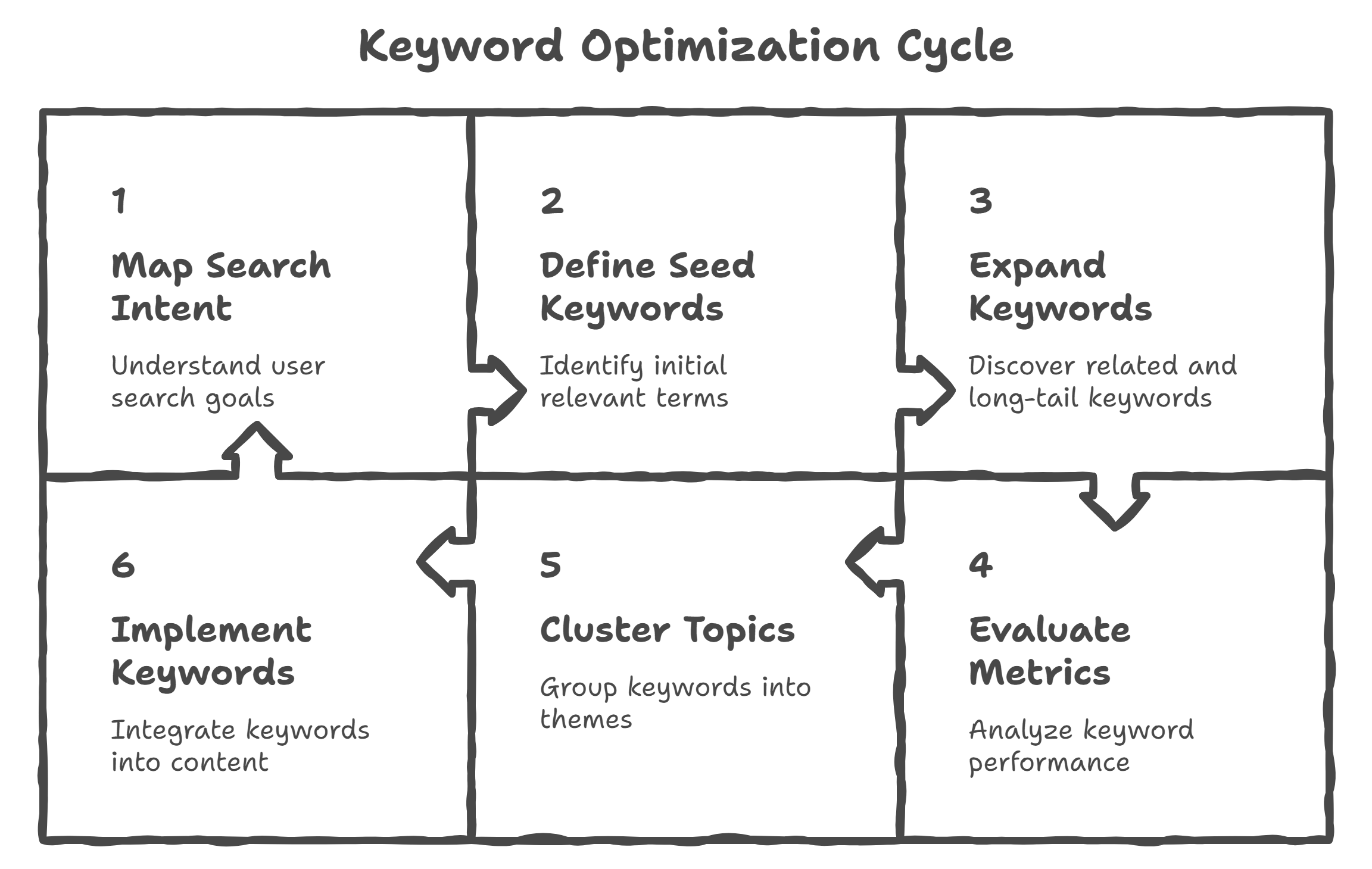 Keyword research workflow from intent to implementation